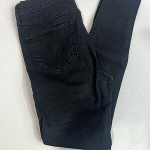 Hollister Women's Dark Black Skinny Jeans